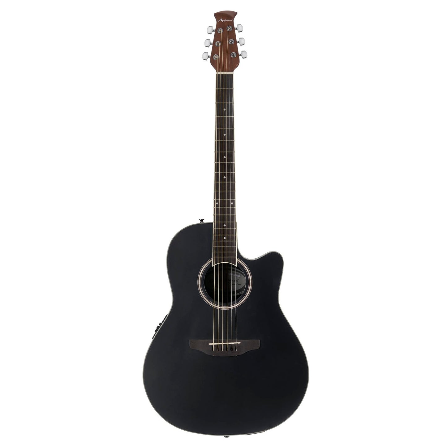 Ovation AB24-5S Mid Depth Acoustic Guitar in Black Satin