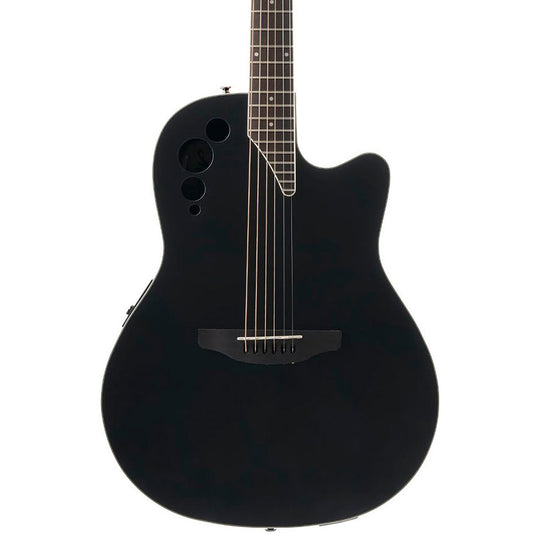 Ovation AE44-5S Applause Mid Depth Acoustic Guitar in Black Satin