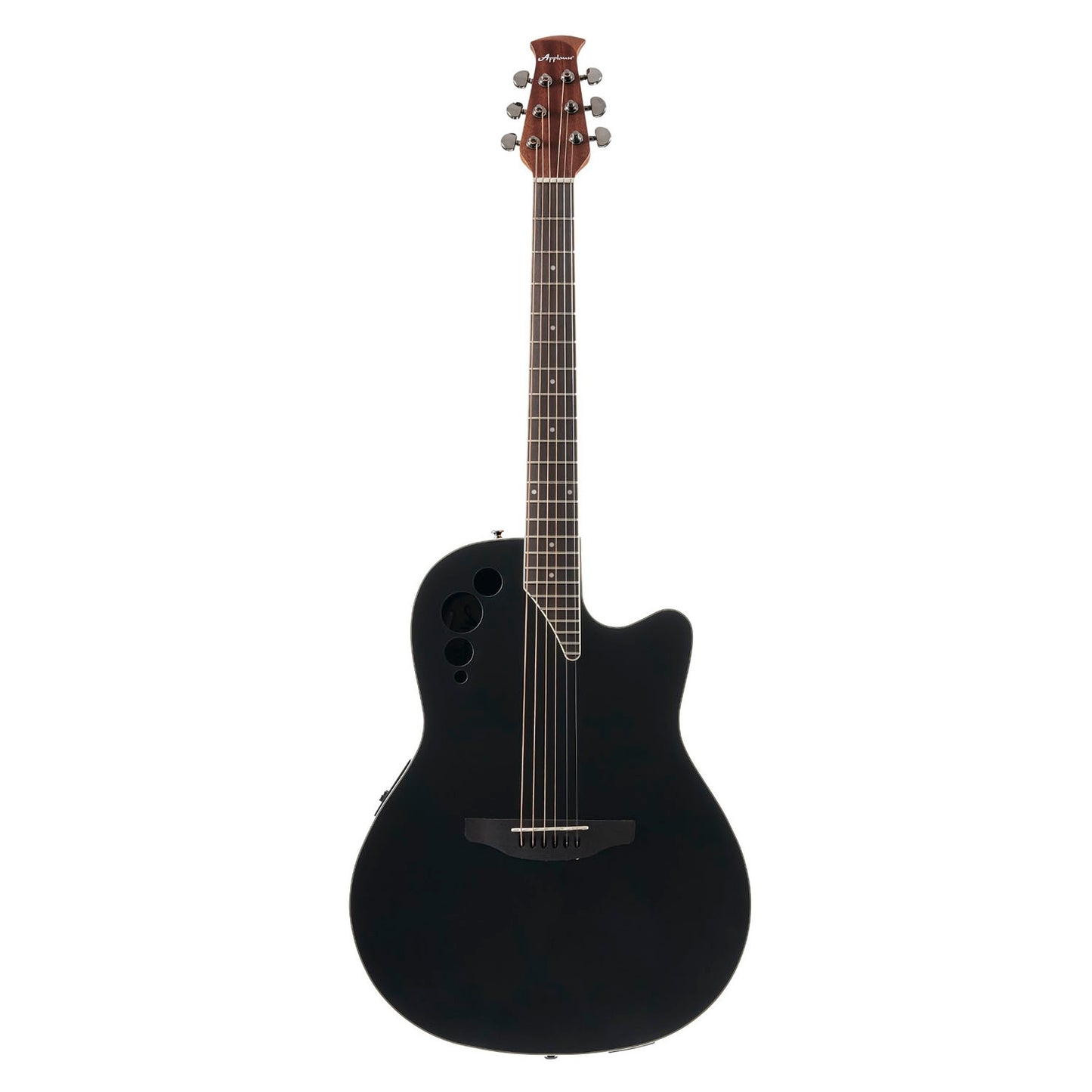 Ovation AE44-5S Applause Mid Depth Acoustic Guitar in Black Satin