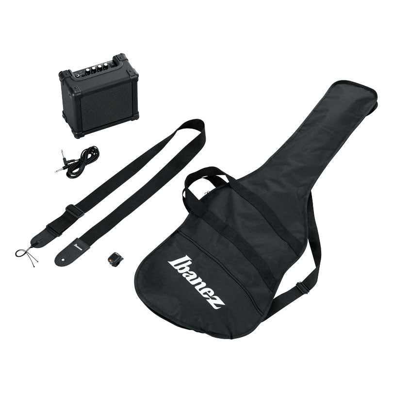 Ibanez IJSR190NBKN SR 4-String Bass Package, Black Night