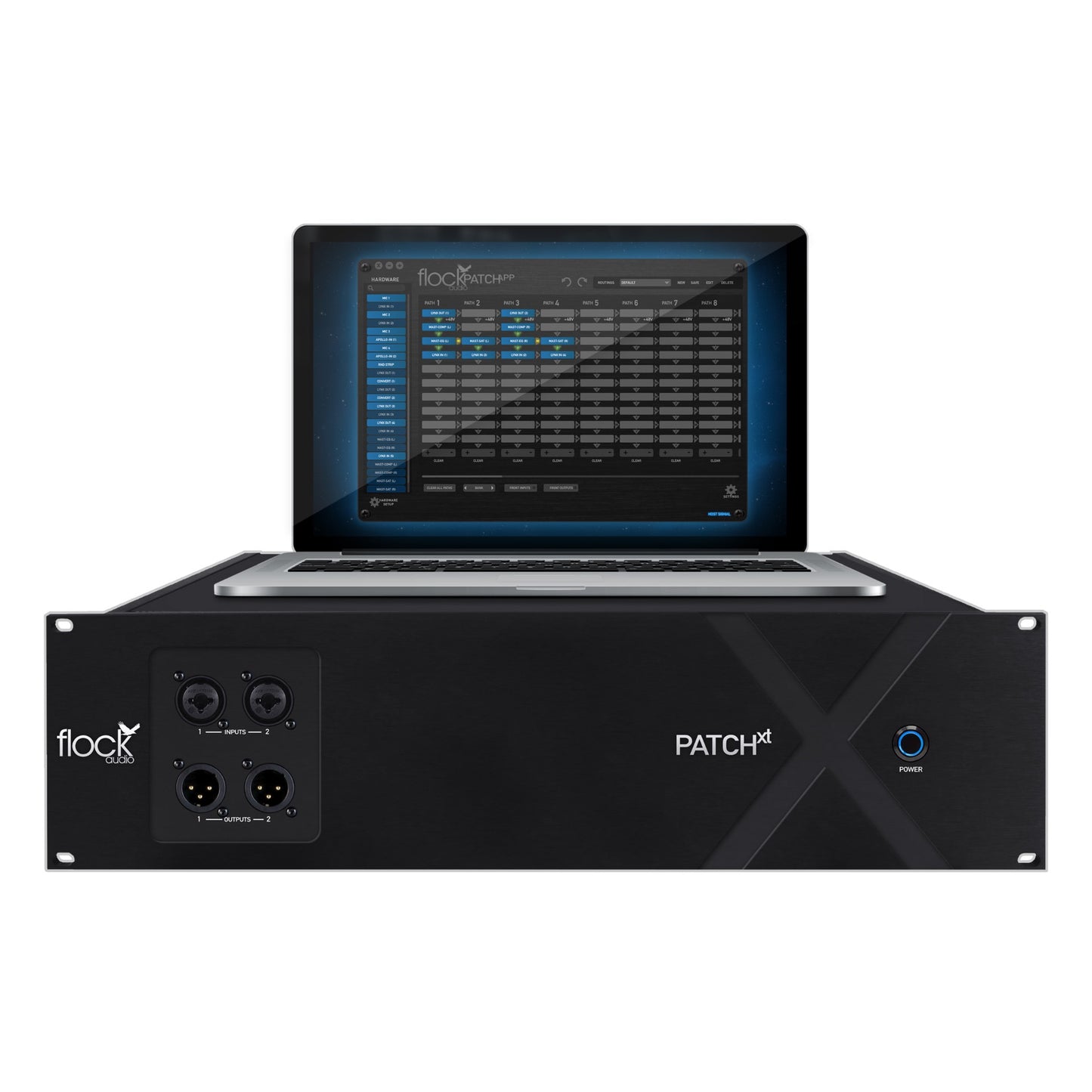 Flock Audio Patch XT 192 Point Digitally Controlled, Analog Patch Routing System