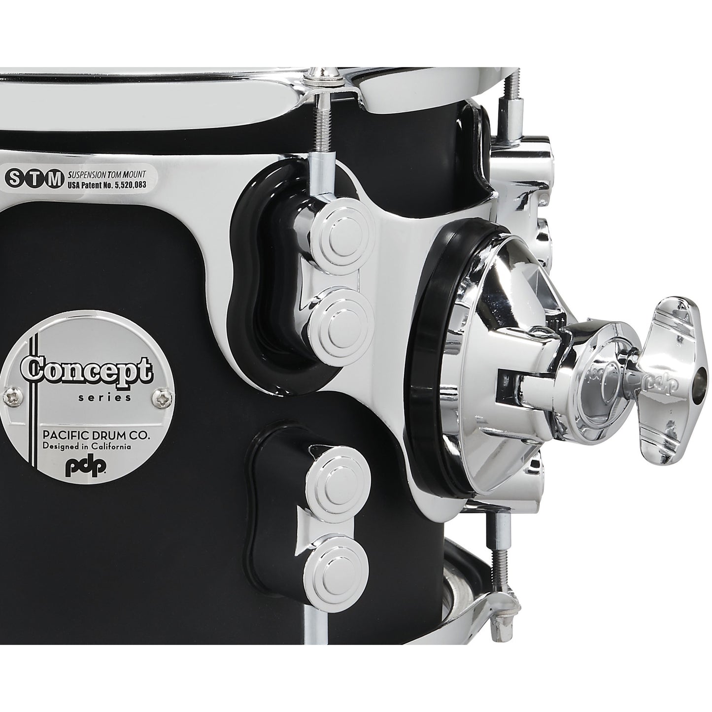 Pacific Drums & Percussion Concept Maple 7-Piece Shell Pack - Satin Black