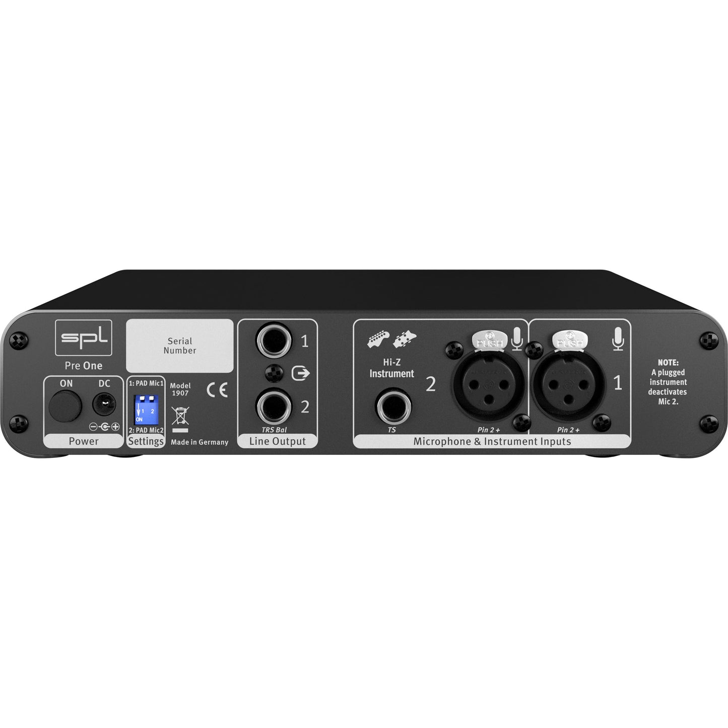 SPL Pre One Dual Channel Microphone Preamplifier