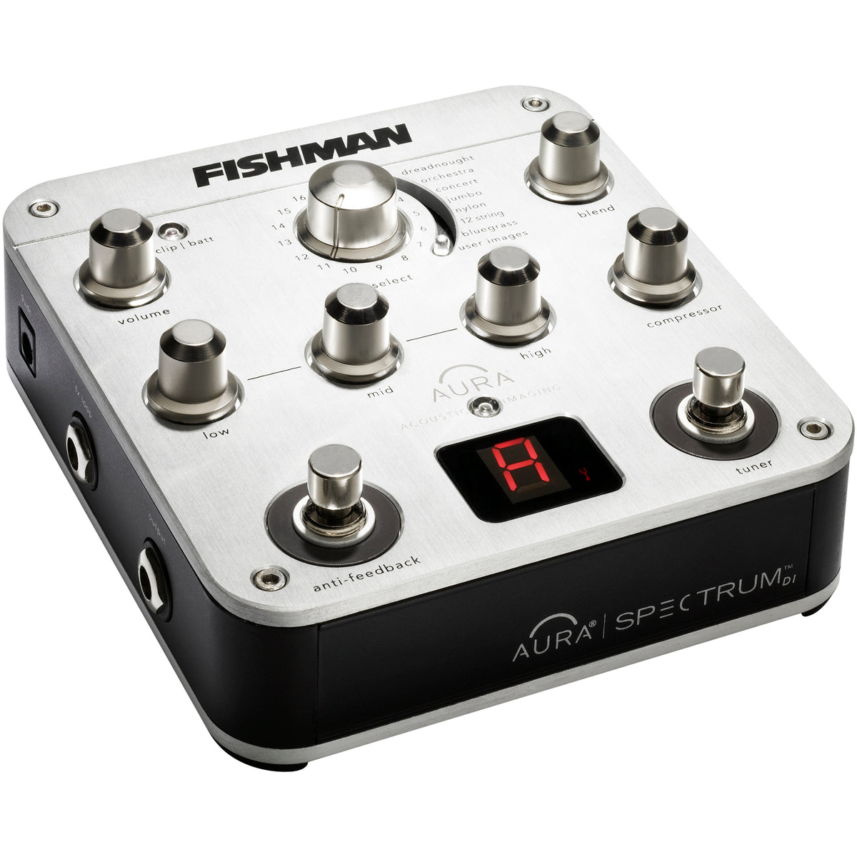 Fishman Aura Spectrum DI Imaging Preamp Pedal / Direct Box w/ 128 Facto
