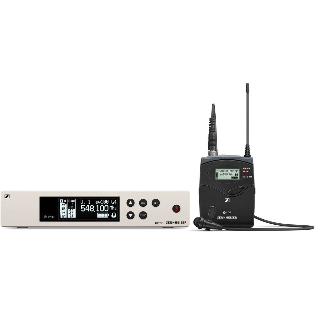 Sennheiser EW 100-ME2 Wireless Omni Lavalier Microphone System - A Band