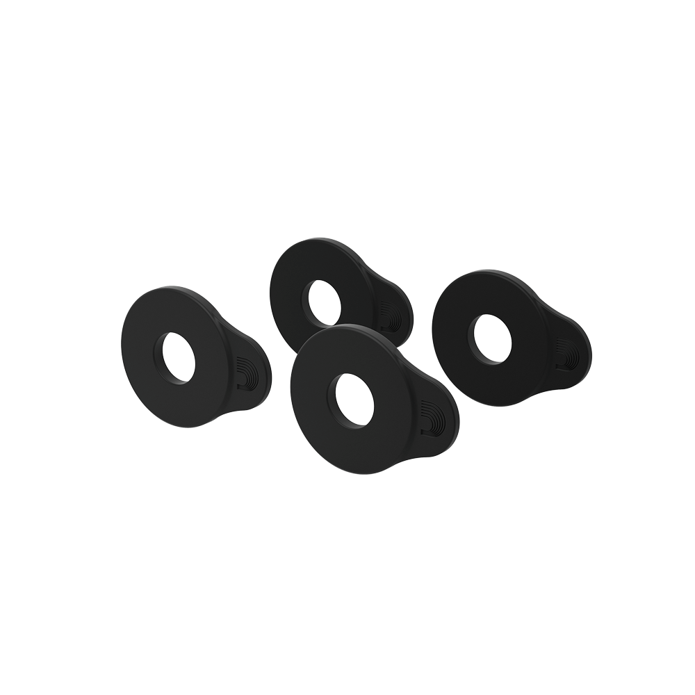 D'Addario Flex Lock Strap Block, 4-Pk Black