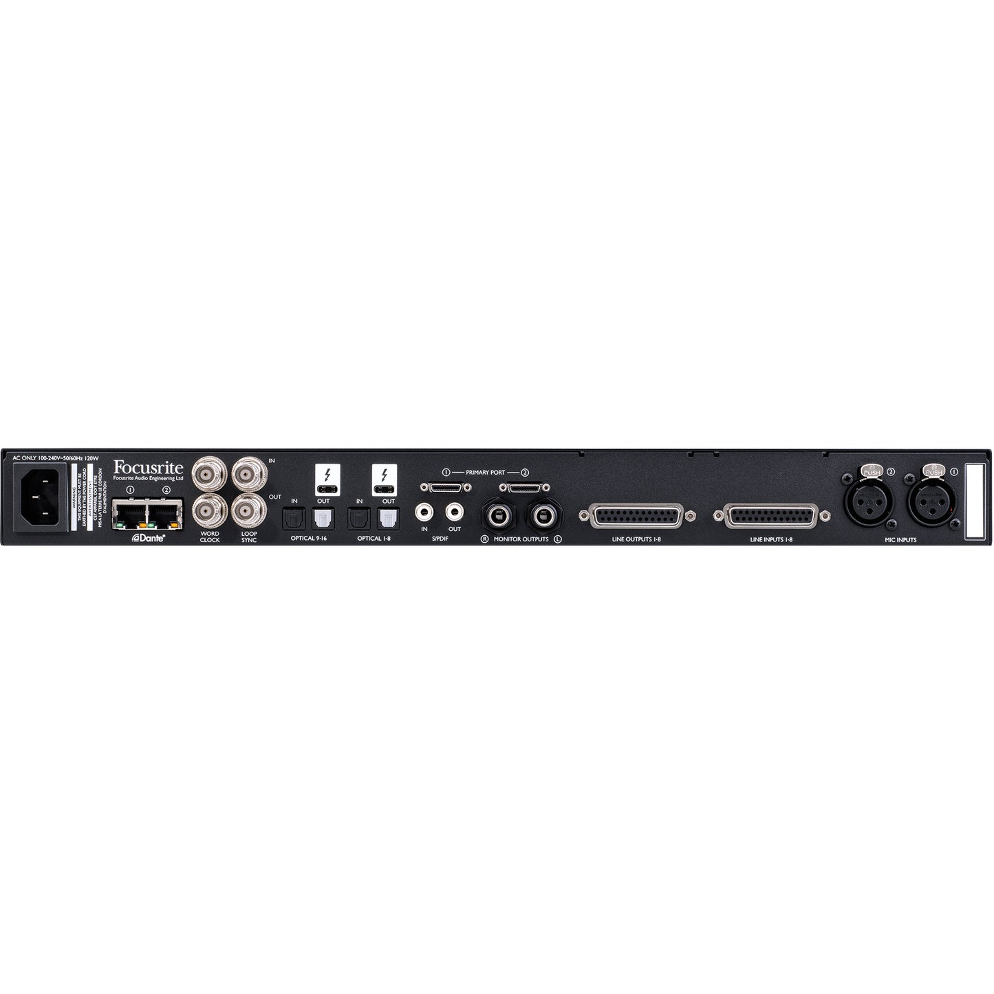 Focusrite Red 8Line Thunderbolt 3 Audio Interface with Dante