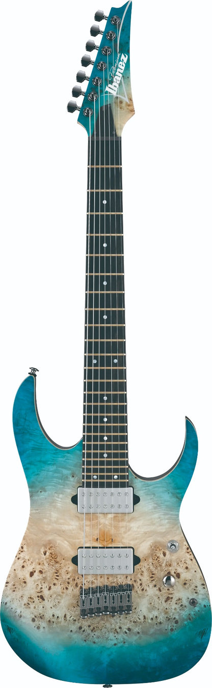 Ibanez RG Premium 7 String Electric Guitar Caribbean Islet Flat (RG1127PBFXCIF)