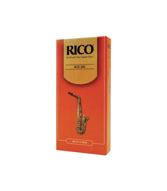 Rico Eb Alto Saxophone Reeds, 25ct, 2.5 Strength