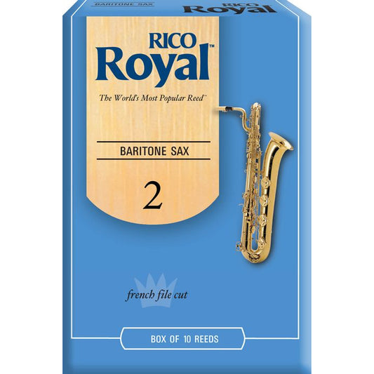 Rico Royal Baritone Saxophone Reeds 10 Ct Size 2