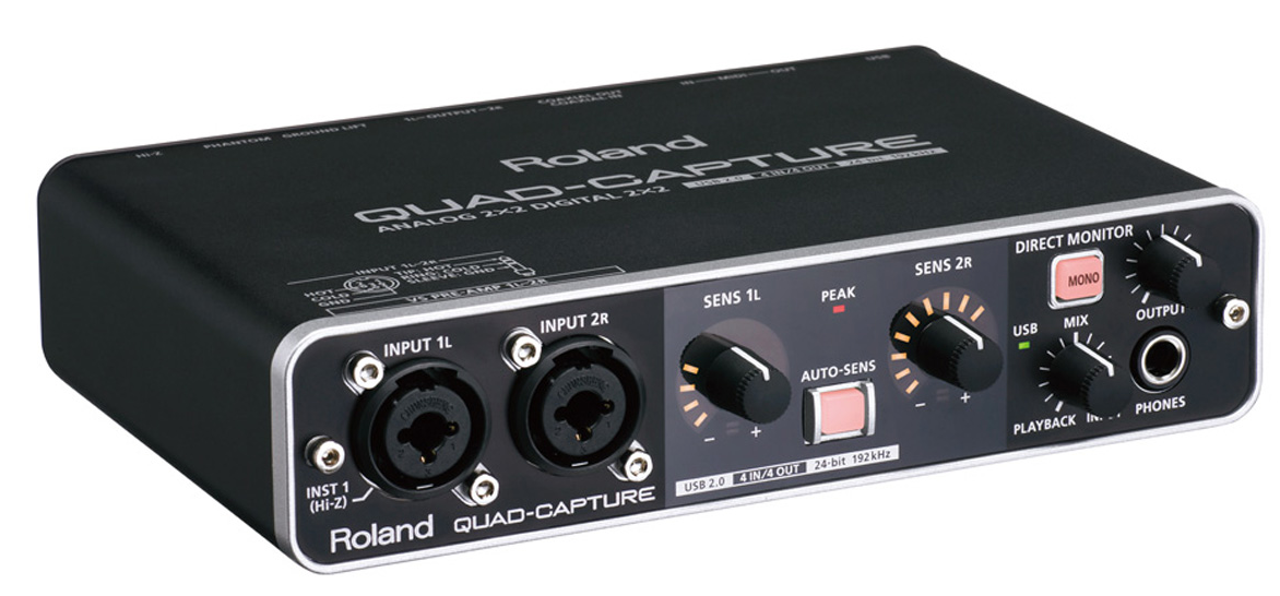 Roland UA55 Quad Capture 4x-Channel 2x Mic Pre Interface – Alto Music Roland UA55 Quad Capture 4x-Channel 2x Mic Pre Interface – Alto Music
