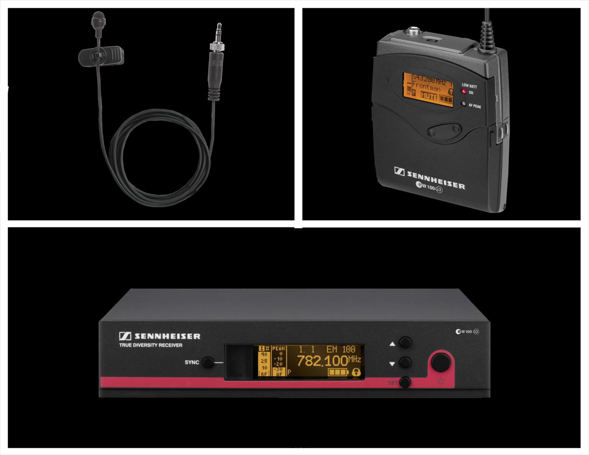 Sennheiser EW112G3 B Wireless Lavalier System (EW112G3B)