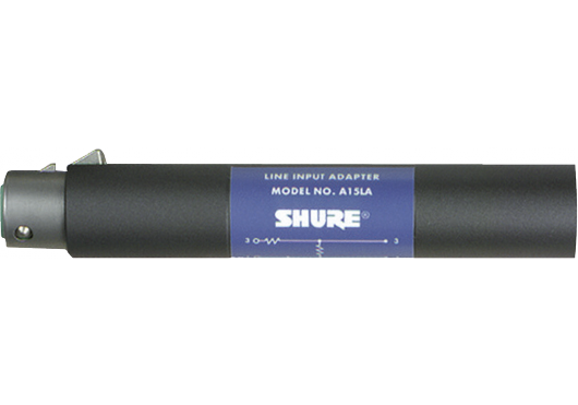 Shure A15LA Line to Mic Input Adapter XLR-F/M