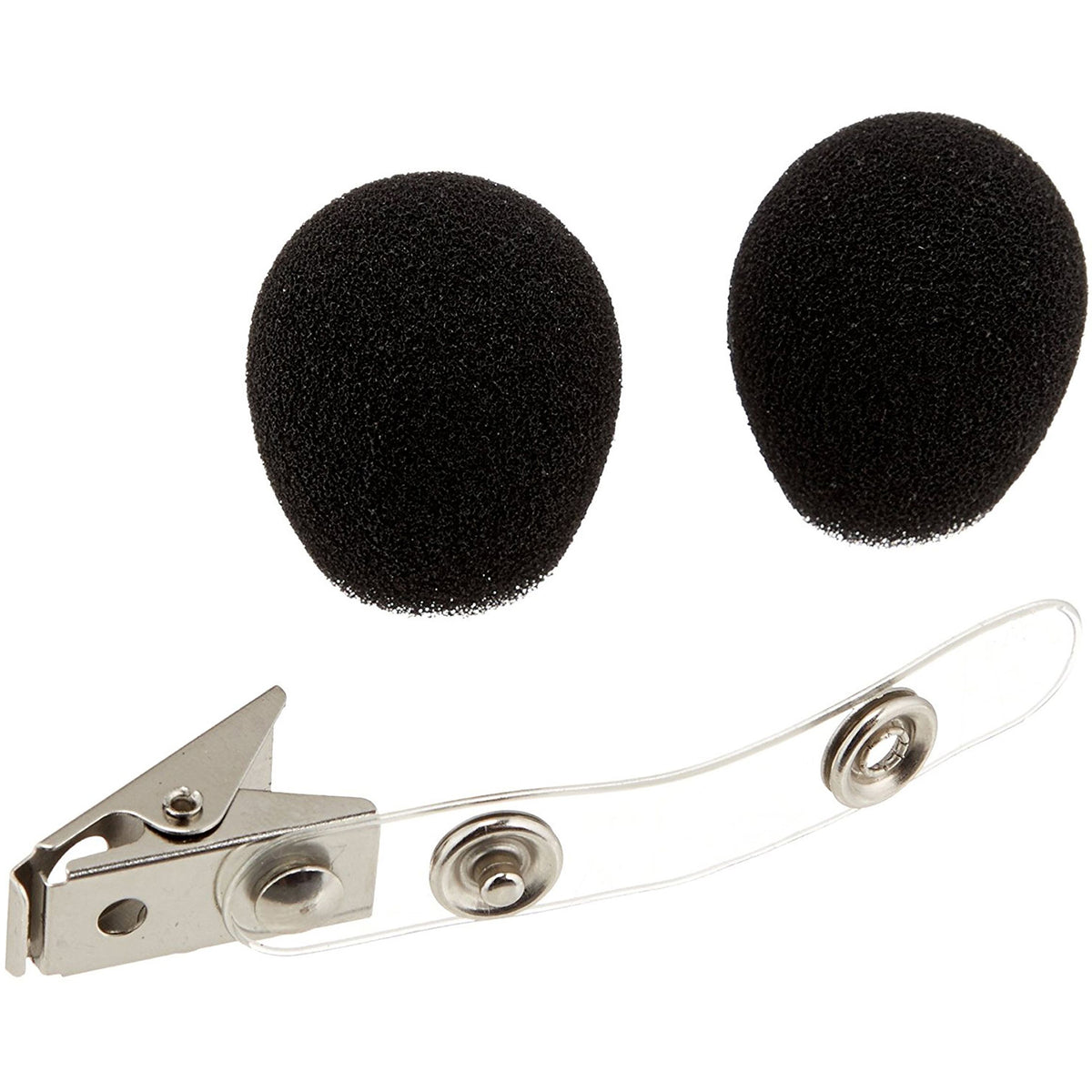 Shure RK318WS Black Foam Windscreens and Clothing Clip