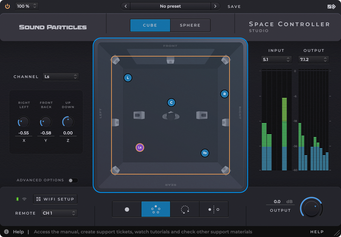 Sound Particles Space Controller Standard