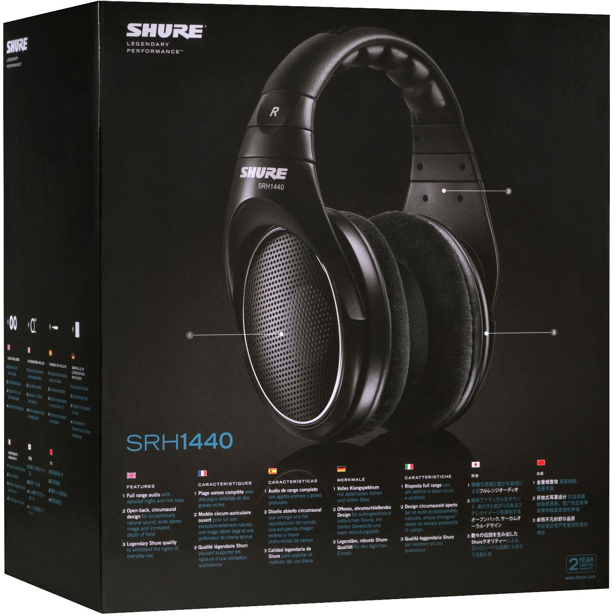 Shure SRH1440 Open Back Headphones