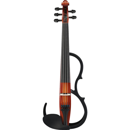 Yamaha SV255 Pro Series 5 String Silent 4/4 Violin Shaded Brown Finish