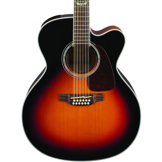 Takamine G Series GJ72CE-12BSB 12-String Jumbo Acoustic Electric Guitar Brown Sunburst
