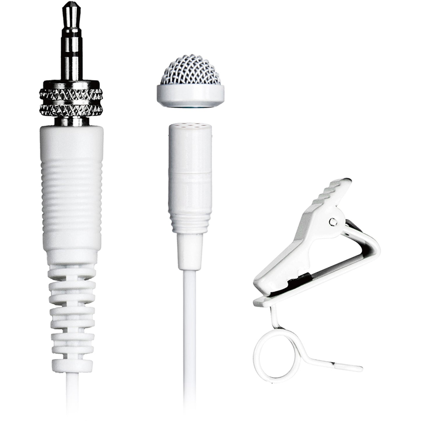 TASCAM TM-10LW Lavalier Microphone for DR-10L Digital Recorder - White