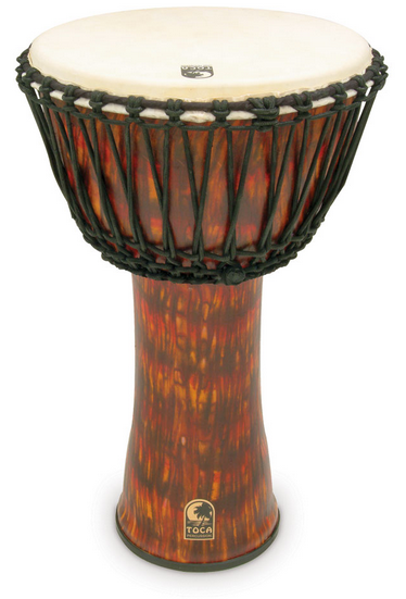 Toca SFDJ14LB 14” Djembe Drum With Bag Lava finish
