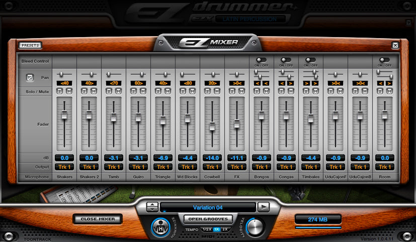 Toontrack Latin Percussion EZX Expansion for EZ Drummer