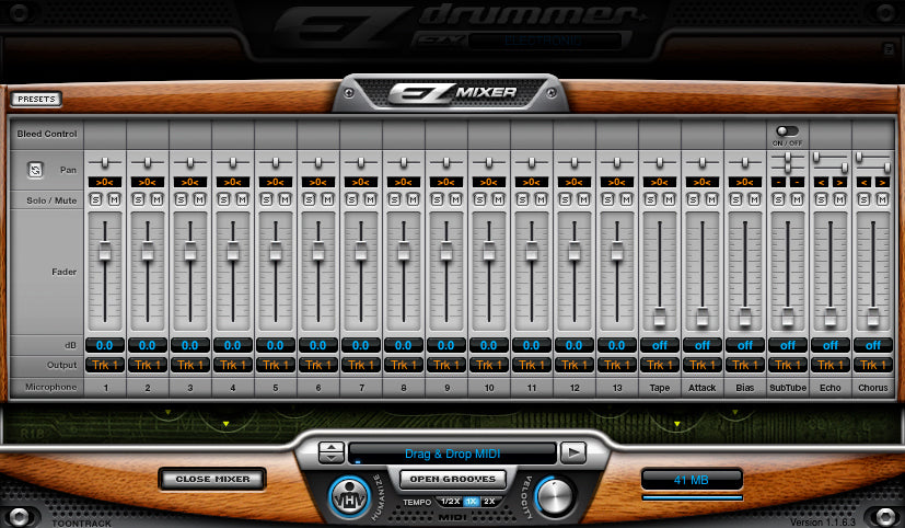 Toontrack Electronic EZX Expansion for EZ Drummer