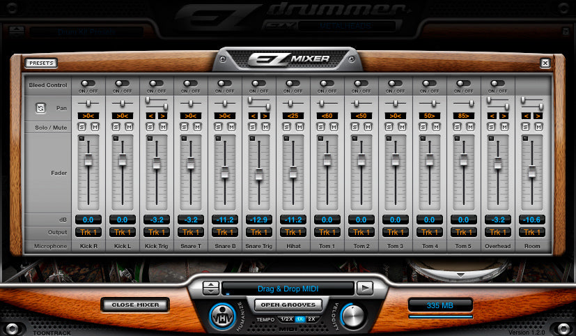 Toontrack Metalheads EZX Expansion for EZ Drummer