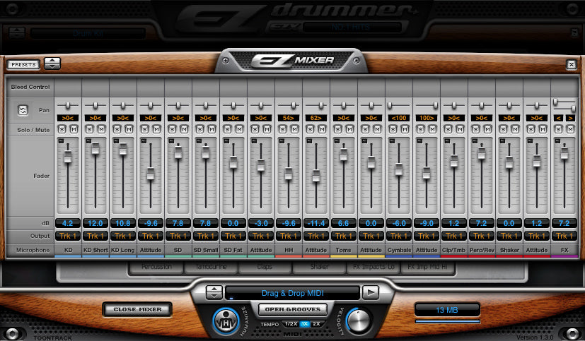 Toontrack Number 1 Hits EZX Expansion for EZ Drummer