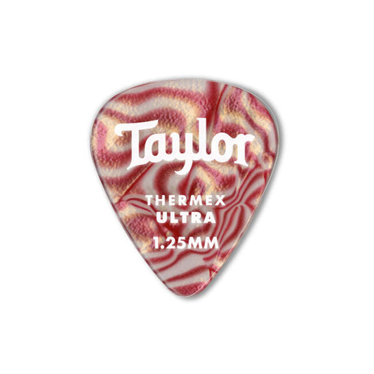 Taylor Guitars Thermex Picks 351 Ruby Swirl Ultra 6-Pack - 1.25