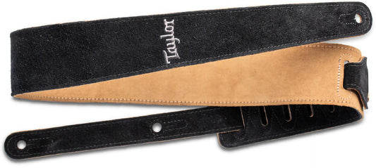 Taylor TS250-06 Black Suede Logo Guitar Strap