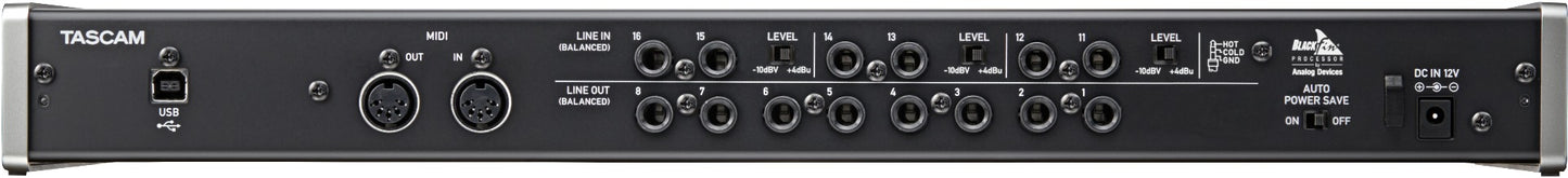 Tascam US-16x08 USB Audio/MIDI Interface
