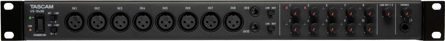 Tascam US-16x08 USB Audio/MIDI Interface