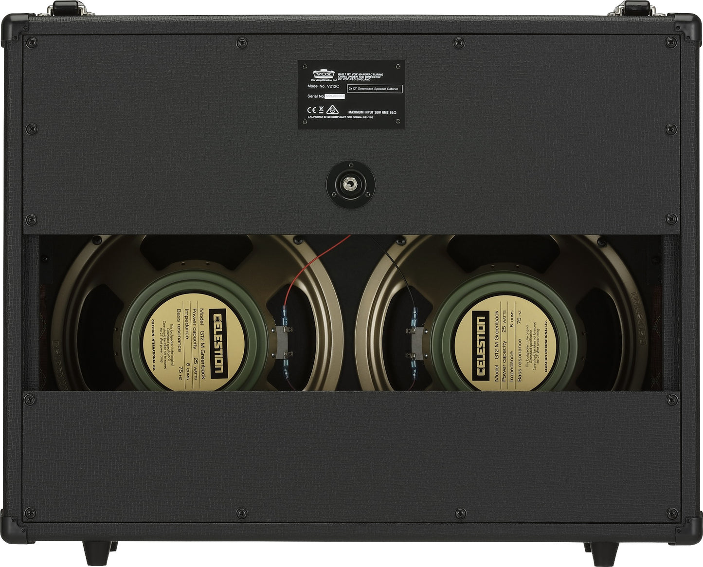 Vox V212C Custom 2X12 Speaker Cabinet Black