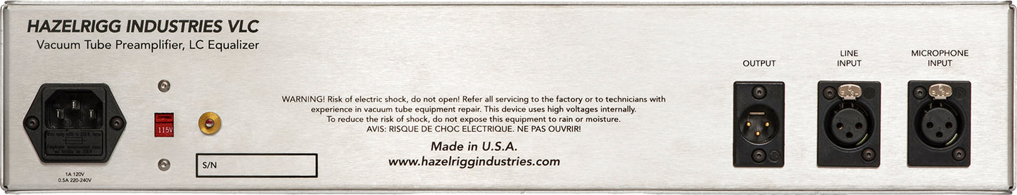 Hazelrigg Industries VLC Preamp & Equalizer