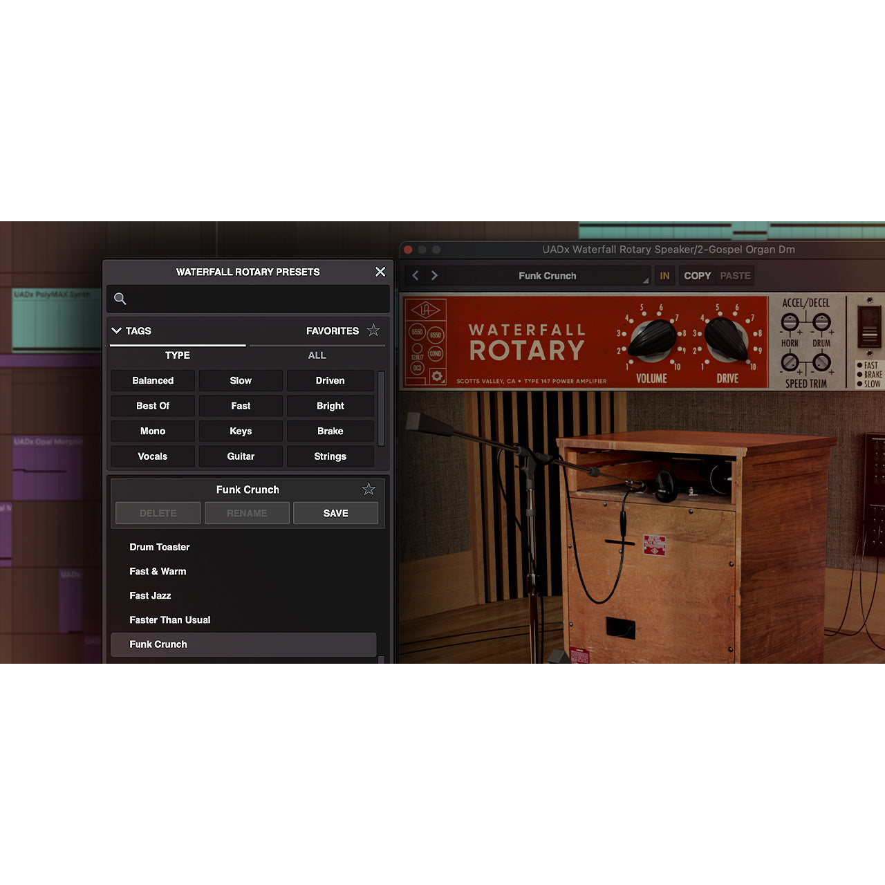 Universal Audio Waterfall Rotary Speaker UAD Plugin