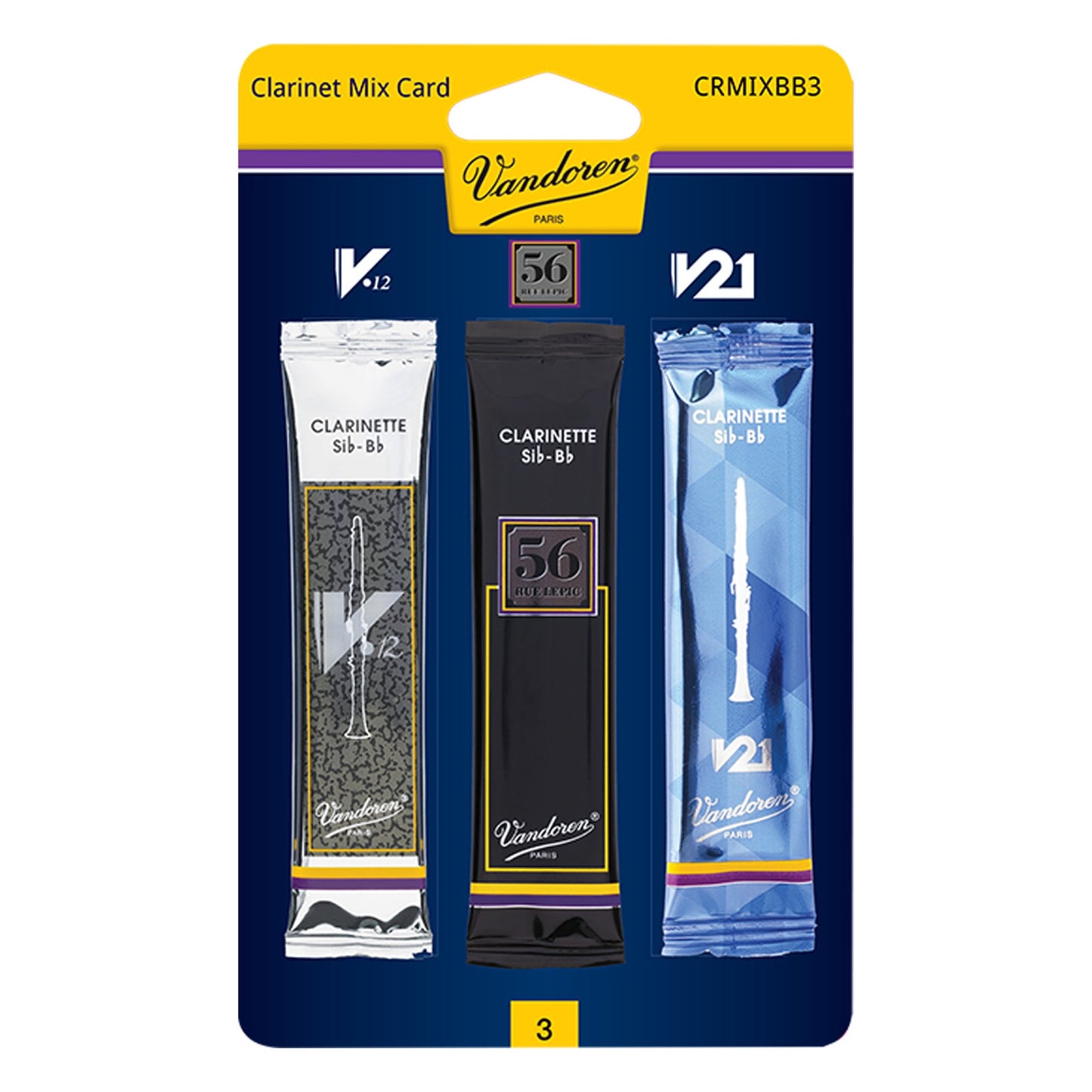 Vandoren CRMIXBB Bb Clarinet Reeds, Variety