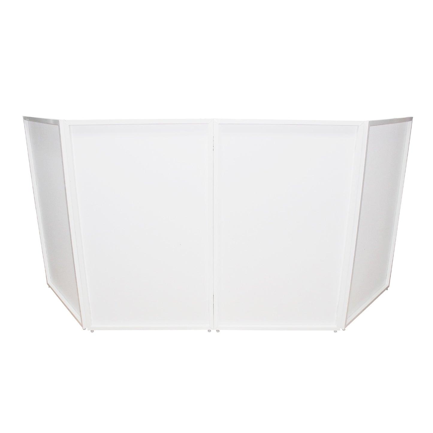 ProX Four Panel Collapse and Go DJ Facade - White Frame and Carry Bag