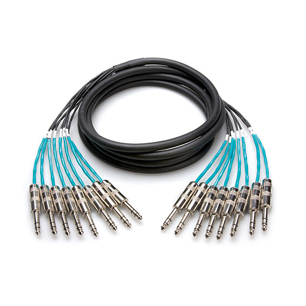 Hosa CSS-803-PRO Pro Balanced Snake, Serviceable 1/4 in TRS to Same 3M