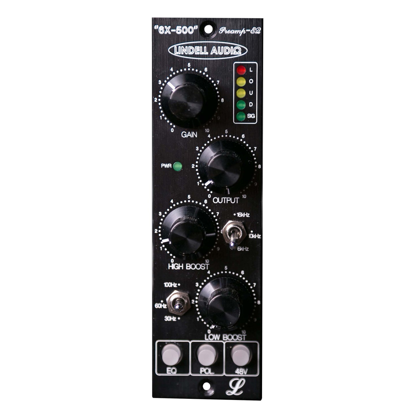 Lindell Audio 6X-500 Limited Edition Black 500-Series Mic Preamp / Equalizer