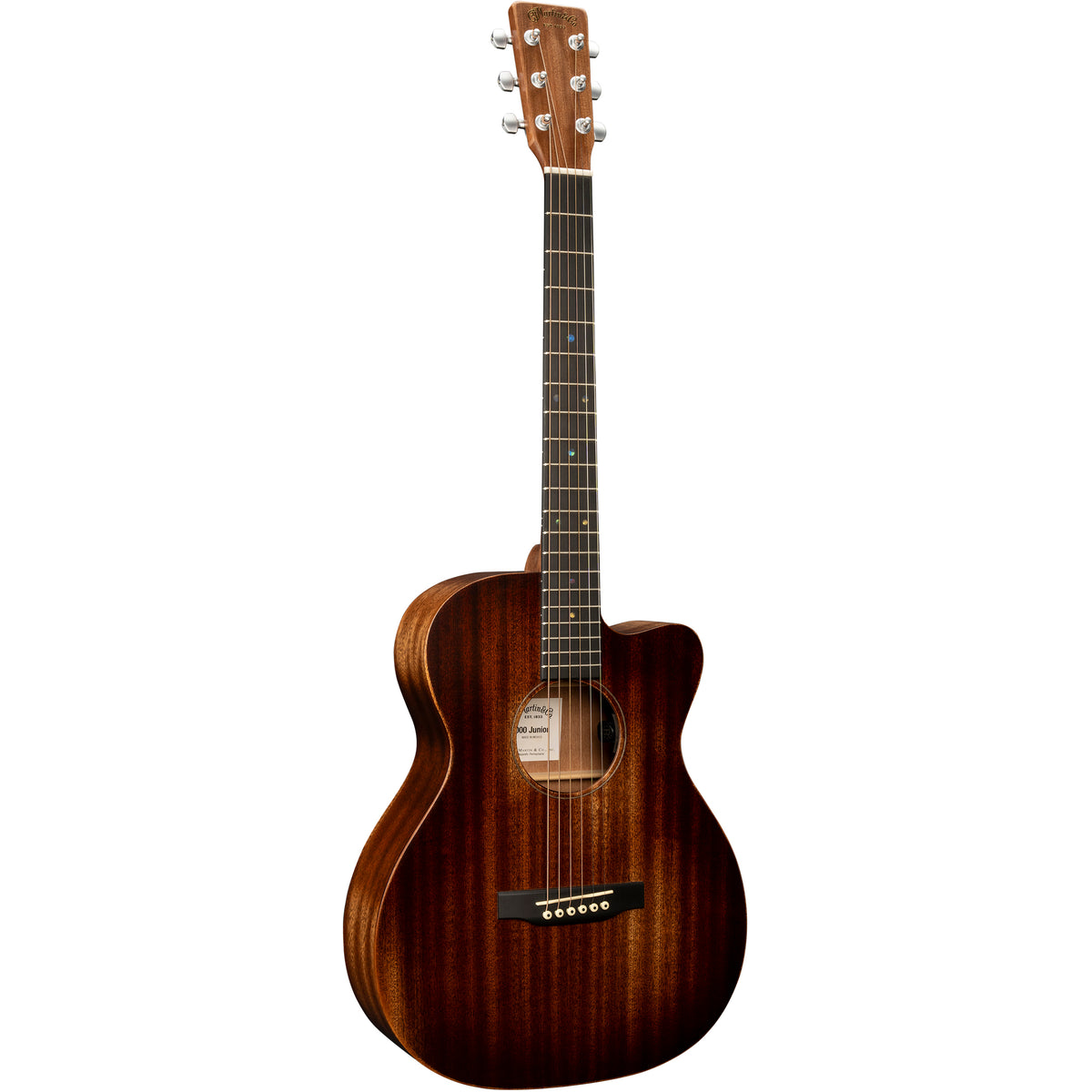 Martin 000C Jr E StreetMaster Acoustic Electric Guitar - Dark Mahogany Distressed