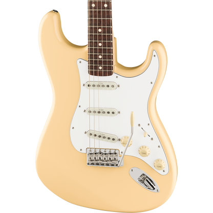 Fender Yngwie Malmsteen Stratocaster® Electric Guitar, Scalloped Rosewood, Vintage White