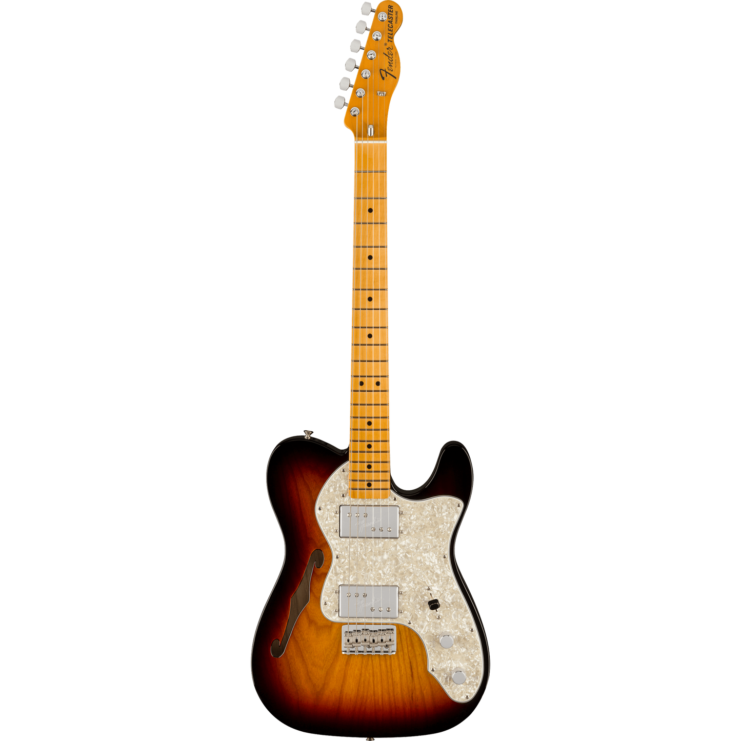 Fender American Vintage II 1972 Telecaster® Thinline Electric Guitar, 3-Color Sunburst