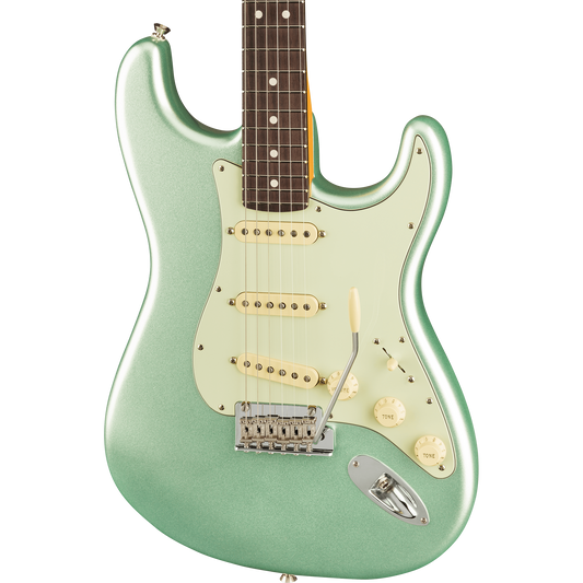 Fender American Professional II Stratocaster® Electric Guitar, Rosewood, Mystic Surf Green