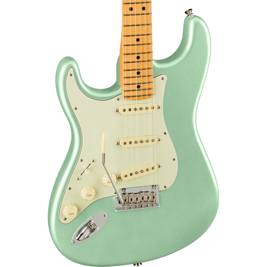 Fender American Professional II Stratocaster® Left-Hand Electric Guitar, Maple, Mystic Surf Green