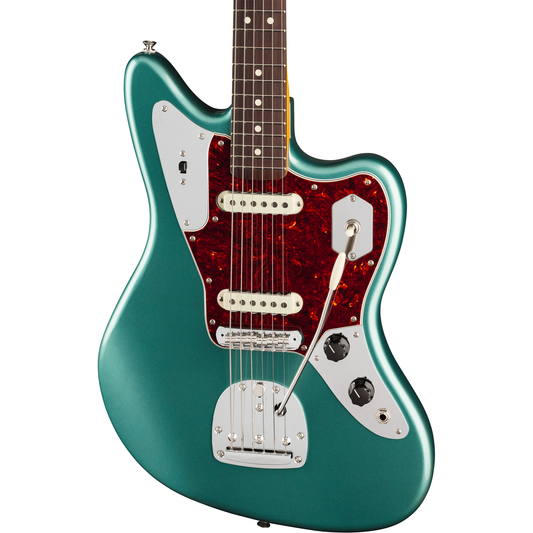 Fender American Professional Classic Jaguar Electric Guitar - Faded Sherwood Green Metallic