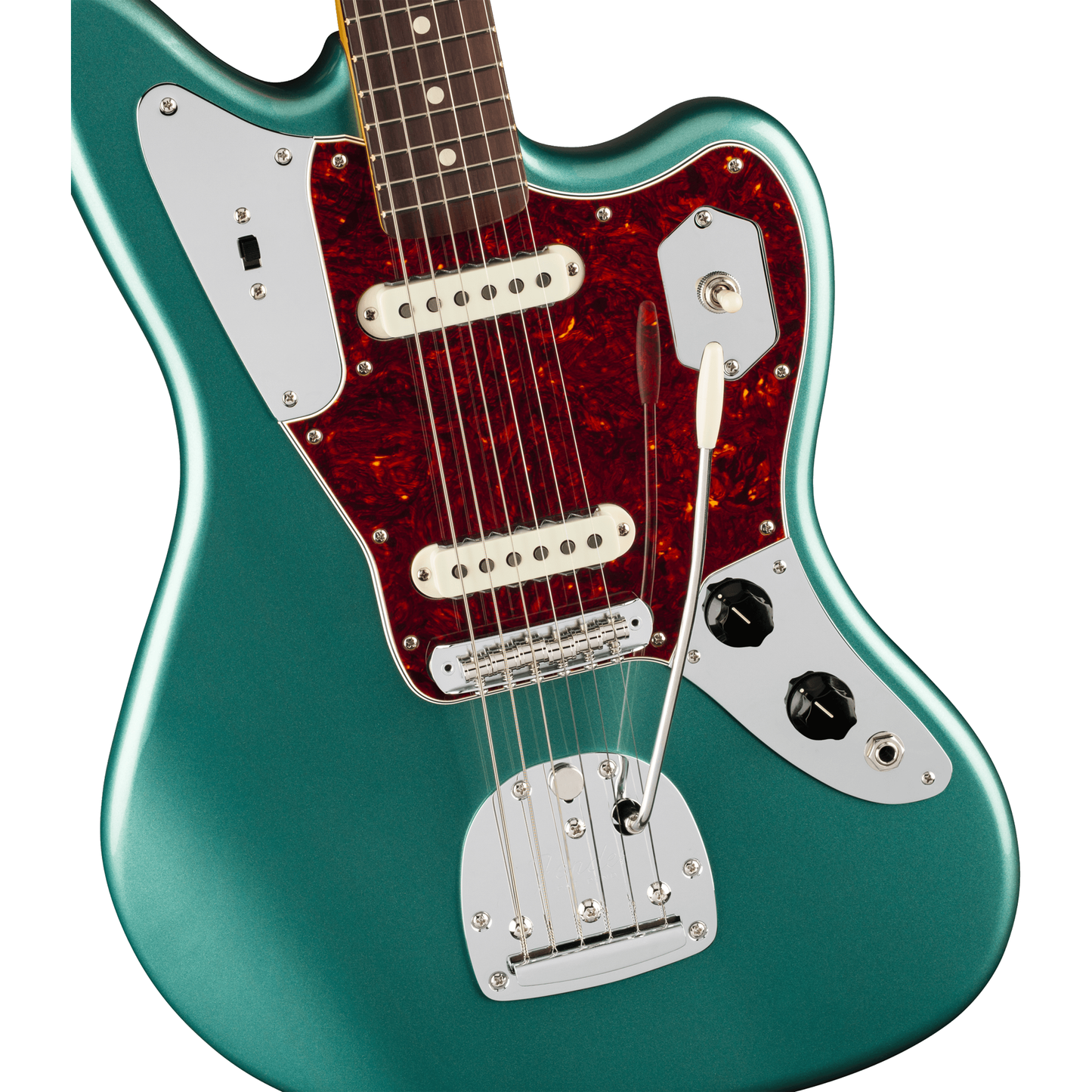 Fender American Professional Classic Jaguar Electric Guitar - Faded Sherwood Green Metallic