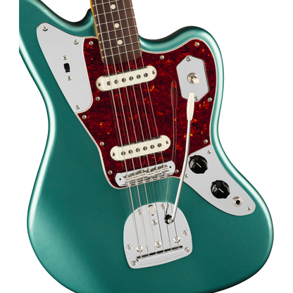 Fender American Professional Classic Jaguar Electric Guitar - Faded Sherwood Green Metallic