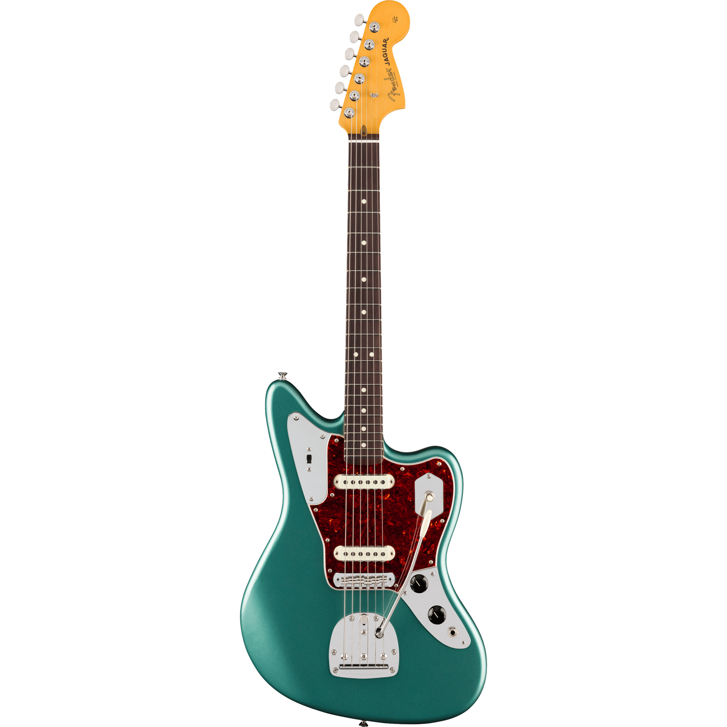 Fender American Professional Classic Jaguar Electric Guitar - Faded Sherwood Green Metallic