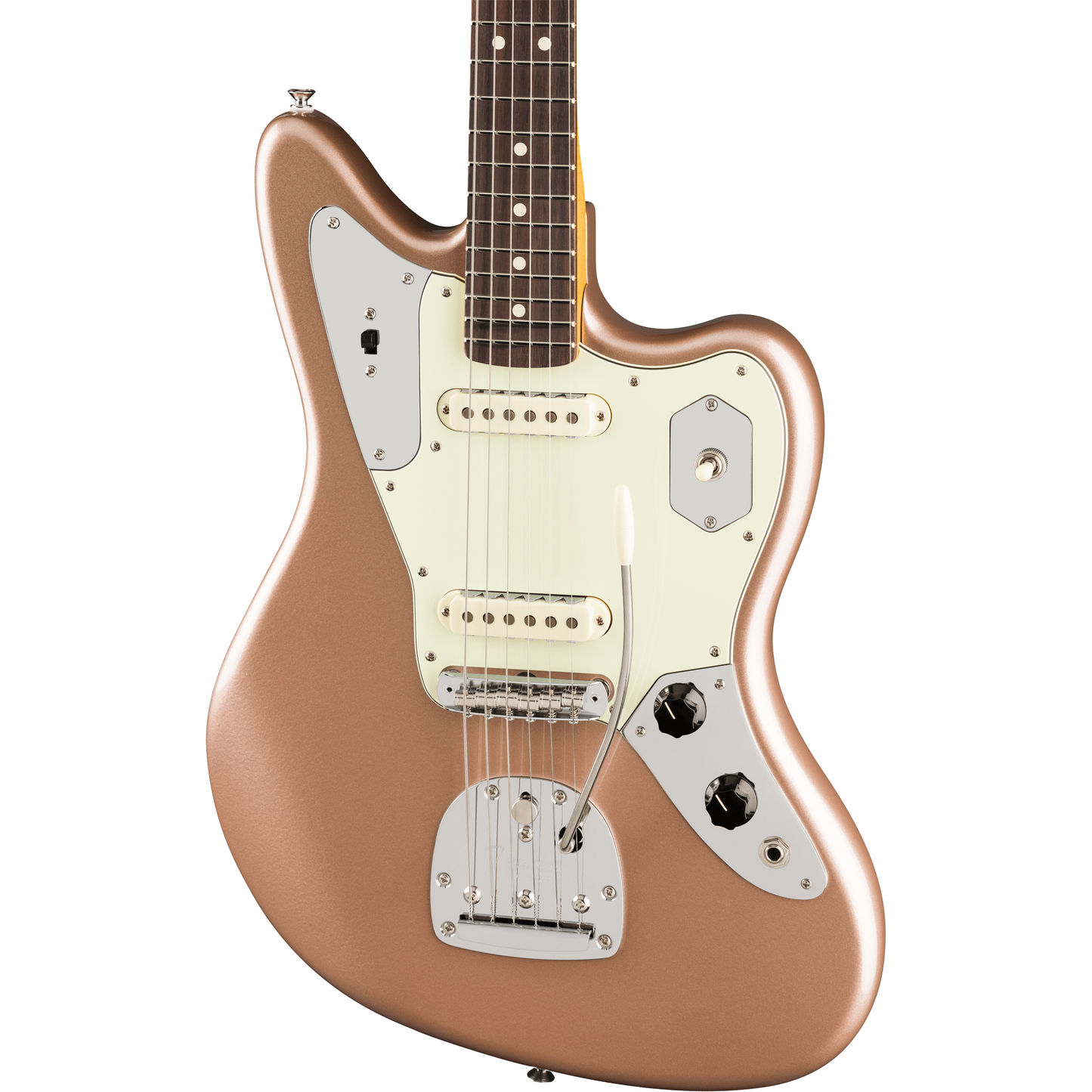 Fender American Professional Classic Jaguar Electric Guitar - Faded Firemist Gold