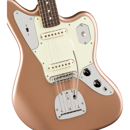 Fender American Professional Classic Jaguar Electric Guitar - Faded Firemist Gold